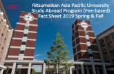 Ritsumeikan Asia Pacific University Study Abroad Program ......Course Syllabus Online Syllabus Search (Link) All courses including graduate level courses which are NOT open to study
