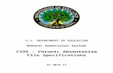 Chronic Absenteeism File Specifications (MSWord) …  · Web viewC195 – Chronic Absenteeism. File Specifications. SY 2016-17 ... Corrected Pop value for data elements Disability