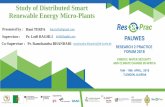 Study of Distributed Smart Renewable Energy Micro-Plantspauwes-cop.net/res2prac/wp-content/uploads/2018/04/Hani-TERFA.pdf · Real PV system. Communication + Control. PV model. Communication