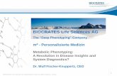 BIOCRATES Life Sciences AG - Startseite - BioM · BIOCRATES Life Sciences AG, Eduard-Bodem-Gasse 8, 6020 Innsbruck, Austria Diagnosis of Schizophrenia Currently, the diagnosis of