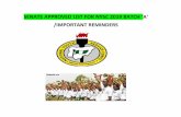 SENATE APPROVED LIST FOR NYSC 2019 ATH ‘A /IMPORTANT … 2019 Batch A List for IAUE.pdf · NYSC Mobilization ANNOUNCEMENT 2019 BATCH ‘A’ 1. The following Graduates of Ignatius