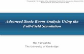 Advanced Sonic Boom Analysis Using the Full-Field Simulation · 2018-10-18 · - Advanced Sonic Boom Analysis Using the Full-Field Simulation. Concept of Hypersonic Vehicle (JAXA)