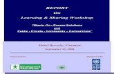 REPORT On Learning & Sharing WorkshopMr. Anjannapa –MPPL Renewable Energies Pvt. Ltd., Bangalore.....11 Mr. Abhishek Sharan, Chief Business Development Manager, DESI Power, Bangalore