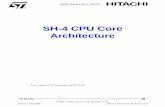 SH-4 32-bit CPU Core Architecture · vi PRELIMINARY DATA STMicroelectronics and Hitachi, Ltd. SH-4 CPU Core Architecture ADCS 7182230F 4.5 Memory-mapped cache configuration 95 4.5.1