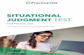 Situational Judgment Test (SJT): Free Questions & Answers · C)C) Ask the supervisor for an extension of deadline. D) Enlist the help of one of your co-workers to help you. E) Rush