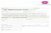 Job Application Form Template - Voscur Application F…  · Web viewPlease complete this form fully using black/blue ink or type. Please ensure that all sections are completed and