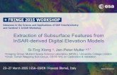 Extraction of Subsurface Features from InSAR-derived ...seom.esa.int/fringe2015/files/presentation71.pdf · Extraction of Subsurface Features from InSAR-derived Digital Elevation