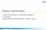 Power conversion - Компэл · 2019-08-02 · Power conversion “Power and Analog” certification program ... •SG3524, SG3525 ... Regulation Fly-back 85-265 12.5W 12V, 3.3V