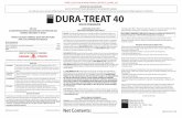 RESTRICTED USE PESTICIDE DURA-TREAT 40cru66.cahe.wsu.edu/~picol/pdf/WA/25826.pdfForced Diuresis may be e˚ective to reduce total body-burden. Treat hyperthermia with physical measures.