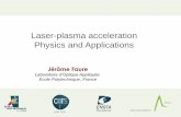 Laser-plasma acceleration Physics and Applicationsreseau-femto.cnrs.fr/IMG/pdf/FemtoUP2017_Faure1.pdf · plasma 1 mm In the past 10 years, a new technology for particle accelerators