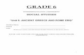 GREECE/ROME DBQ LEGACY · Mr. Moore’s Ancient Greece and Rome DBQ 2 Name _____ Date _____ Directions The task below is based on documents 1 through 6. This task is designed to test