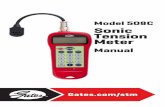 Model 508C Sonic Tension Meter...2 Thank you for purchasing the Gates Sonic Tension Meter . Please read this manual thoroughly to fully utilize all the functions of this meter. Important