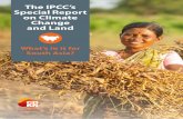 The IPCC’s Special Report on Climate Change and Land · The IPCC’s Special Report on Climate Change and Land | What’s in it for South Asia?— 7 “About a quarter of the climate