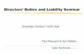 Directors Duties and Liability Seminar · - Background - Implementation Timetable - Key changes in relation to Directors Duties ... Tunnard was senior salesman for Helmet which marketed