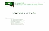 Annual Report for 2012 – 2013 · Mayor James Maitland, Mayor Ray Agnew, Mayor Allan Aughey, Mayor Ruth Whittle, Mayor Peter Mattey 3 September 2012 17 September 2012 8 January 2013