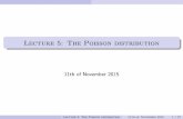 Lecture 5: The Poisson distributionLecture 5: The Poisson distribution 11th of November 2015 2 / 27 Example: baby boom dataset Consider the Babyboom dataset, that we saw in the rst