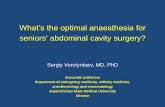 What’s the optimal anaesthesia for seniors' abdominal ......Ukraine . Ukraine – east of Europe Zaporizhzhya – south-east of Ukraine ≈ 781600 people. ZSMU Hospital “VitaCenter”