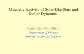 Magnetic Activity of Solar-like Stars and Stellar Dynamoskswrc.kasi.re.kr/apspm2015/data/presentations/f4-01.pdf · 2015-11-11 · • An introduction to solar flux transport dynamo