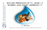 WATER PRODUCTIVITY: HOW IT WORKS AND HOW IMPROVE IT · i vity (Kg m--3 3) W ater Product Land Productivity (Kg ha--11) ECONOMICALLY VIABLE A. Battilani A. Battilani ––CEPS CEPS