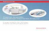 Thermo Scientific Elemental Analyzertools.thermofisher.com/content/sfs/brochures/BR-42271... · 2016-10-10 · The Thermo Scientific™ FlashSmart™ Elemental Analyzer (EA), based