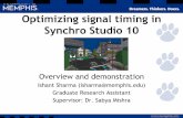 Optimizing signal timing in Synchro Studio 10 · Show intersection delay Intersection LOS Cycle/Natural Cycle length Intersection Capacity Utilization Coordinatability/Natural Coord.