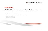 BC66 AT Commands Manual...1.3. 3GPP Compliance 3GPP commands are complied with the 3GPP TS 27.007, 3GPP TS 27.005 and ITU V.250 specifications. Test Command AT+=? This command