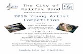  · Web viewThe City of Fairfax Band Robert Pouliot, Music Director 2019 Young Artist Competition Prize $2000 cash award and a solo performance with the City of Fairfax Band Eligibility