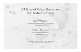 XML and Web Services for Astronomersauthors.library.caltech.edu/28192/1/adass-xmlws.pdf · 2012-12-26 · XML and Structured Data?XML Syntax?VOTable and other formats?Transformation,