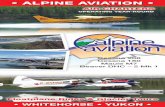 aaLLppINE INE aaVIVIaaTION •TION • · • WHITEHORSE • YUKON • aIR CHaRTERS Floatplane Rides & Glacier Tours OpERaTING YEaR-ROUNd Cessna 206 Cessna 180 Maule M7 Beaver DHC