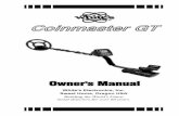 Coinmaster GT - Kellyco Detectors · elbow cup with strap and sweep the loop/search coil over the floor. If the instrument fit feels uncomfortable, readjust clevis/lower rod length