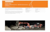 DB120 SECONDARY BREAKING DRILL - Sandvik · Transmission Hydrostatic Tires 11.5/80 - 15.3 Service brakes Spring applied, hydraulically re - leased Tramming speed ... SANDVIK DB120