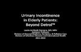 Urinary Incontinence in Elderly Patients: Beyond Detrol™ · Urinary Incontinence in Elderly Patients: Beyond Detrol™ Laurie Archbald-Pannone, MD, MPH Assistant Professor . Division