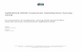 SafeWork NSW Customer Satisfaction Survey 2018 · 2018-11-12 · SafeWork NSW Customer Satisfaction Survey 2018 FINAL Report Prepared by Jetty Research for SafeWork NSW, Updated October
