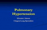 Pulmonary Hypertension - PeaceHealth Presentation PC11 Ameen.pdfDiagnosis of Pulmonary Hypertension Overnight oximetry Overnight oximetry can be used to screen patients for Obstructive