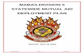 MABAS DIVISION 5 STATEWIDE MUTUAL AID DEPLOYMENT PLAN 5/mabas5/pdf/DeployPlan2018.pdf · NERCOM Dispatch 815-363-2130 The form in appendix B will assist the MABAS Division 5 Dispatcher