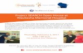 Project SEARCH Open House at Waukesha Memorial Hospitalis a collaboration with Waukesha Memorial Hospital, Division of Vocational Rehabilitation, school districts and long-term funding