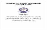 REPORT ONE WEEK INDUCTION TRAINING PROGRAMME FOR …gweca.ac.in/files/section/principaloffice/81_Report... · 2019-05-27 · Prithviraj Chauhan Govt. College Ajmer After the talk
