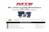 RL Line/Load Reactors · RL Line/Load Reactors 208V – 690V TECHNICAL REFERENCE MANUAL WARNING High Voltage! Only a qualified electrician can carry out the electrical installation