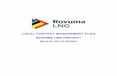 LOCAL CONTENT MANAGEMENT PLAN ROVUMA LNG … EL RPLCP 00 0001 Rev 0 Local...LNG Environmental and Social Management Plan (ESMP). Information regarding the Project Overview, Objectives