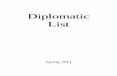 Diplomatic List - State · These persons, with the exception of those identified by asterisks, ... enjoy full immunity under provisions of the Vienna Convention on Diplomatic Relations.