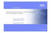 Automation Scenarios for a z/VM Cluster and Linux on System z … Operations... · IBM Software © 2012 IBM Corporation Automation Scenarios for a z/VM Cluster and Linux on System