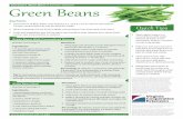 Eat Smart, Move More at Farmers Markets Green Beans · Eat Smart, Move MoreGreen Beansat Farmers Markets} Good source of fiber, folate, and vitamins A, C, and K. Low in calories and