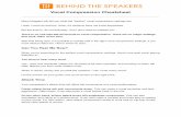Vocal Compression Cheatsheet - Behind The SpeakersVocal Compression Cheatsheet Many bloggers will tell you what the "perfect" vocal compression settings are. I wish I could do that