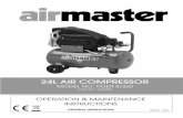 24L AIR COMPRESSOR 8-260 iss 3-1.pdf · 16. Make sure that all individuals using the compressor have had the necessary training and have read and fully understand these operating