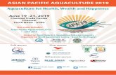 ASIAN PACIFIC AQUACULTURE 2019 Aquaculture for Health, … · 2018-12-11 · Card # Expiration Date Sec Code For bank transfer details, contact us. Date Signature REGISTRATION FEES: