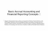 Basic Accrual Accounting and Financial Reporting Concepts · Basic Accrual Accounting and Financial Reporting Concepts ⁕ ⁕ Adapted with permission from a plenary presentation