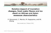 Relative impact of insolation changes, fresh water fluxes ...pastglobalchanges.org/download/docs/meeting... · PAGES-2nd Global monsoon symposium Shanghai 2010 1 Relative impact of