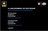 U.S. ARMY EXPERIMENTAL TEST PILOT PROGRAM...UNCLASSIFIED 2 Purpose • To brief Pilots and Leaders about the Experimental Test Pilot Program in an effort to inform all eligible pilots
