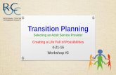 Transition Planning...AGENDA Welcome Introduction to Workshop Topics Employment First RCOC Work Programs OCDE Transition Planning Resource Directory Goodwill of Orange County Integrated