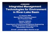 JUNBA2009 Integrated Management Technologies for ... · domestic wastewater (Johkasou system) ・Disinfection method applicable to small-scale on-site type water treatment facilities